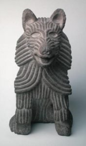 Ancient Aztec stonework honoring Coyote